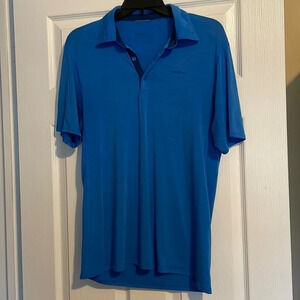 Patagonia blue light weight short sleeve polo size small